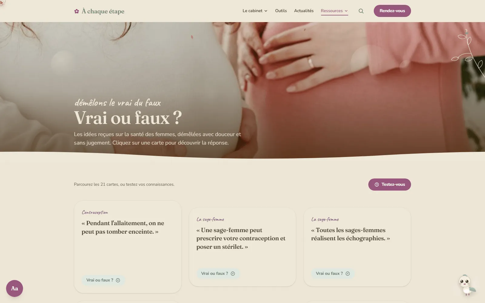 Cartes Vrai/Faux retournables, avec la source de chaque réponse.